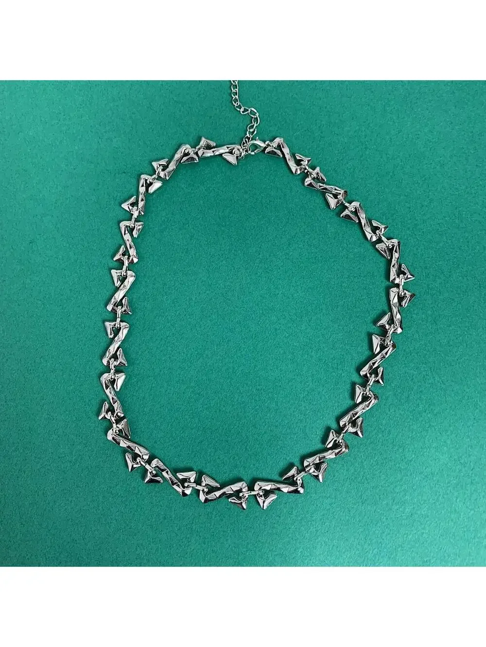 Vintage y2k style cyberpunk opium skater style pendant necklace chain.